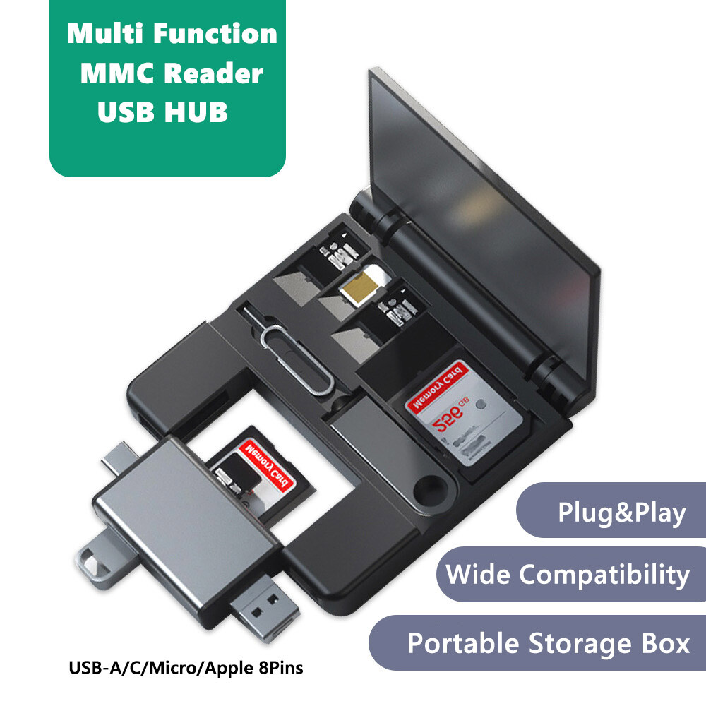 5 in 1 Memory Card Reader USB 3.0 OTG Adapter SD Card Reader For iPhone/iPad USA