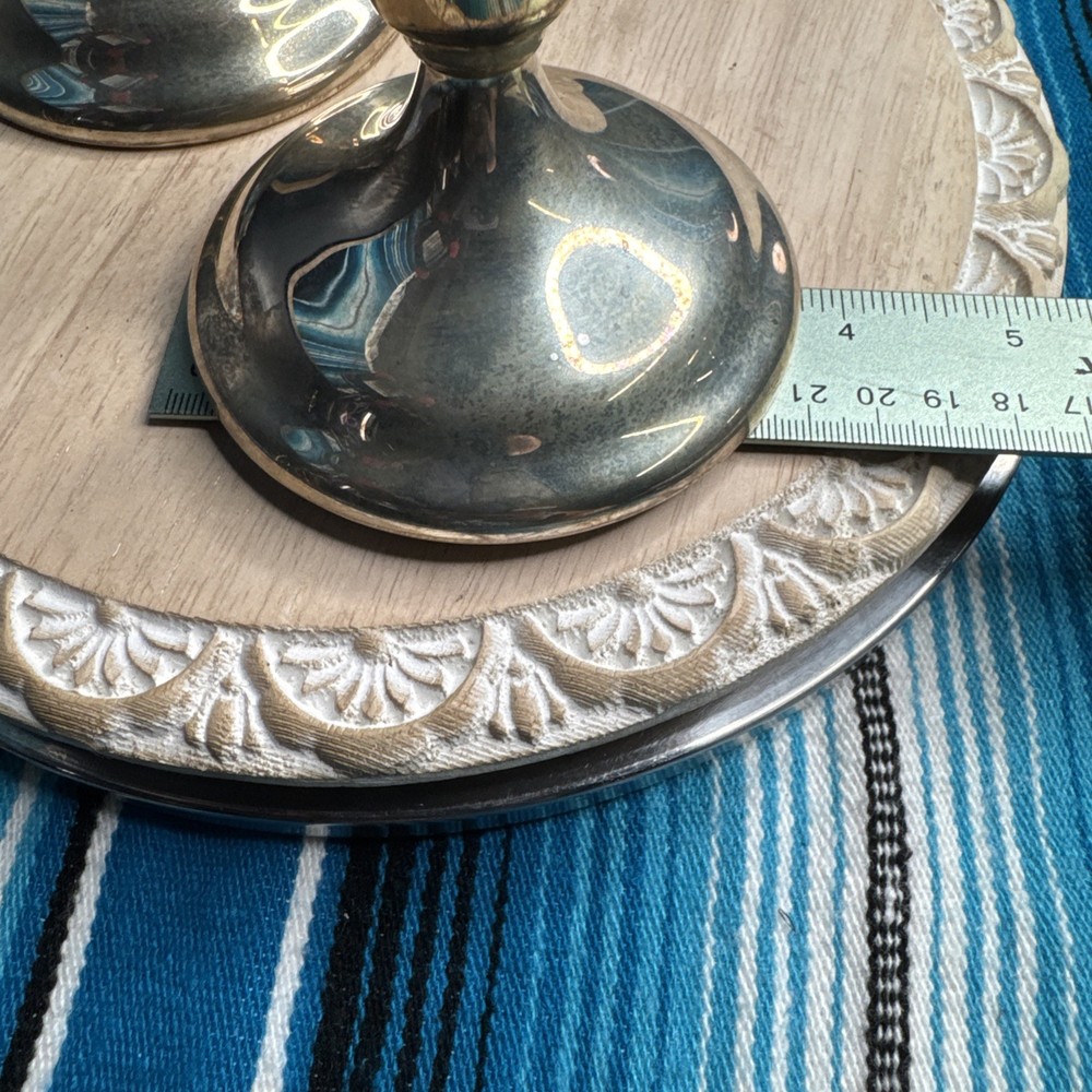 Wm. A. Rogers Silver Plated Candle Stick Holders Set