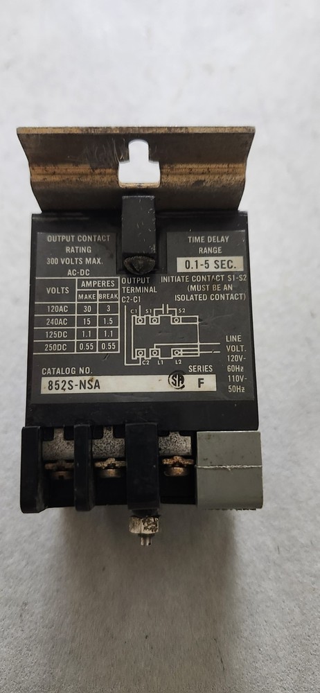 AB 852S-NSA .1-5 SEC. TIME DELAY RELAY