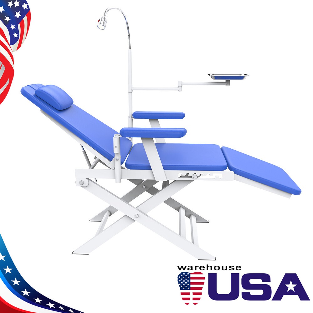 Mobile Dental Delivery Unit Rolling Box Air Compressor Suction / Folding Chair
