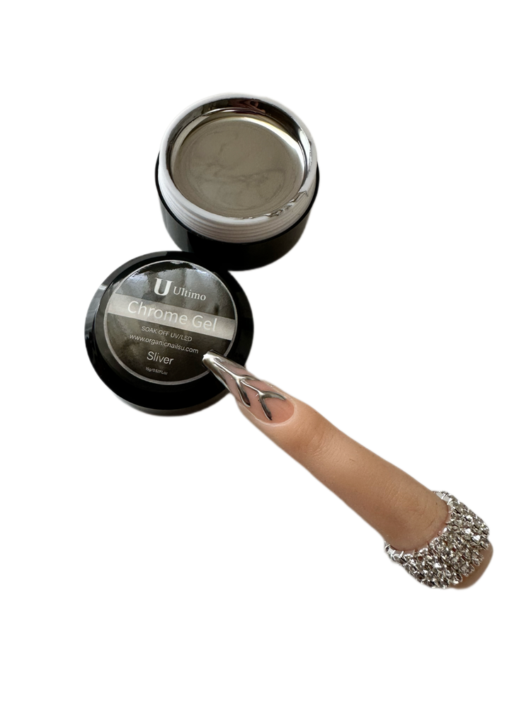 Chrome gel metalic liner SILVER 15 g
