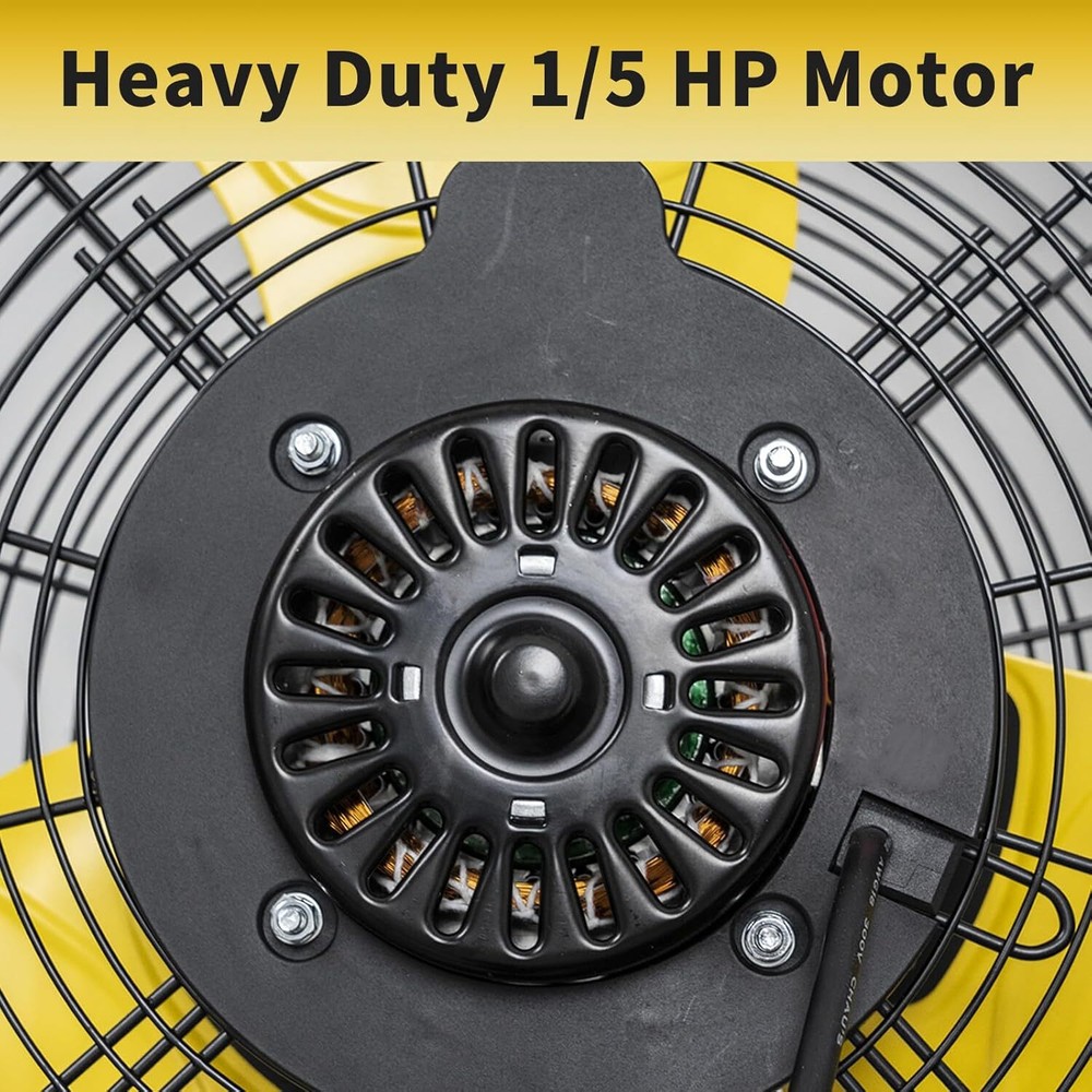 20 inch Orbital Remote Control Wall Mounted Fan, Timer, Oscillation & Tilting