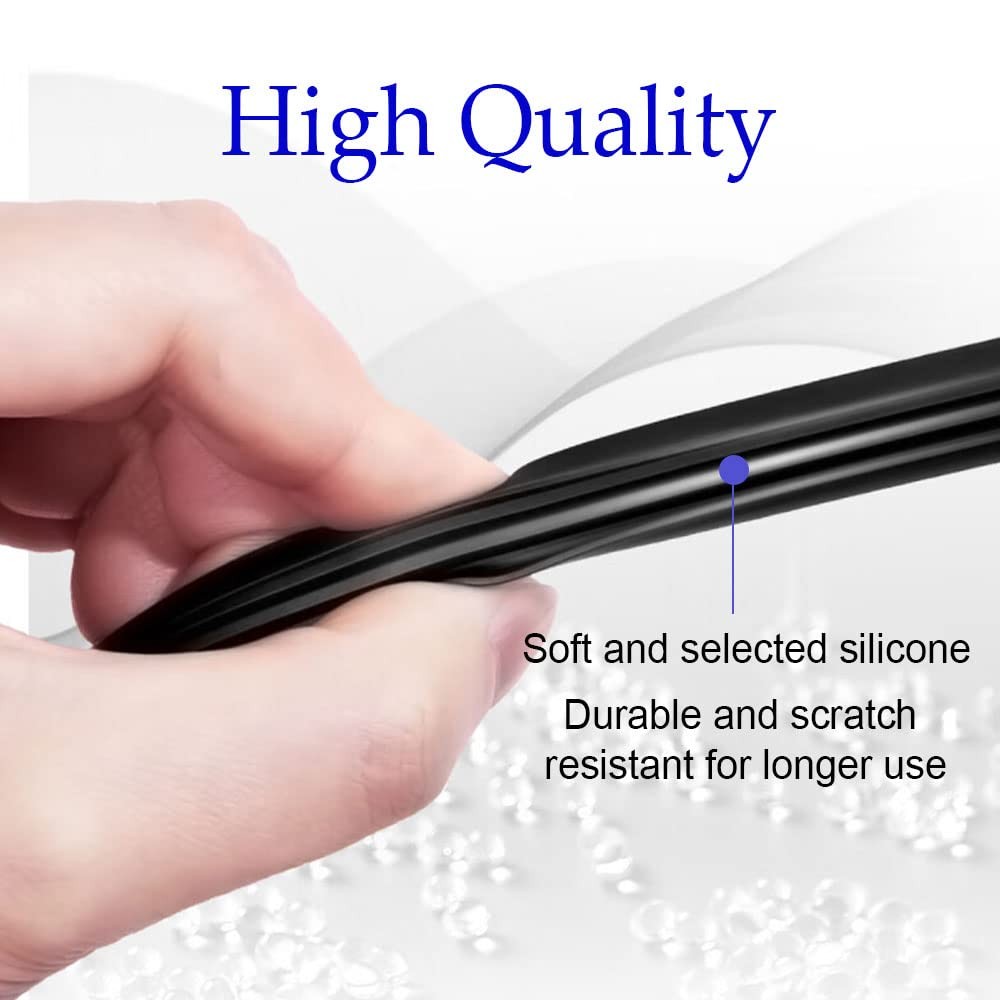 4PCS Wiper Blade Refill, 28 inch DIY Adjustable Universal Replacement Wiper B...