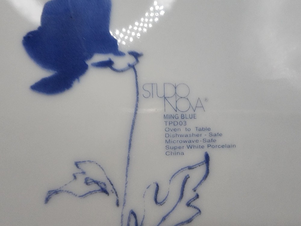 Studio Nova Ming Blue Dinner Plates Set of 2