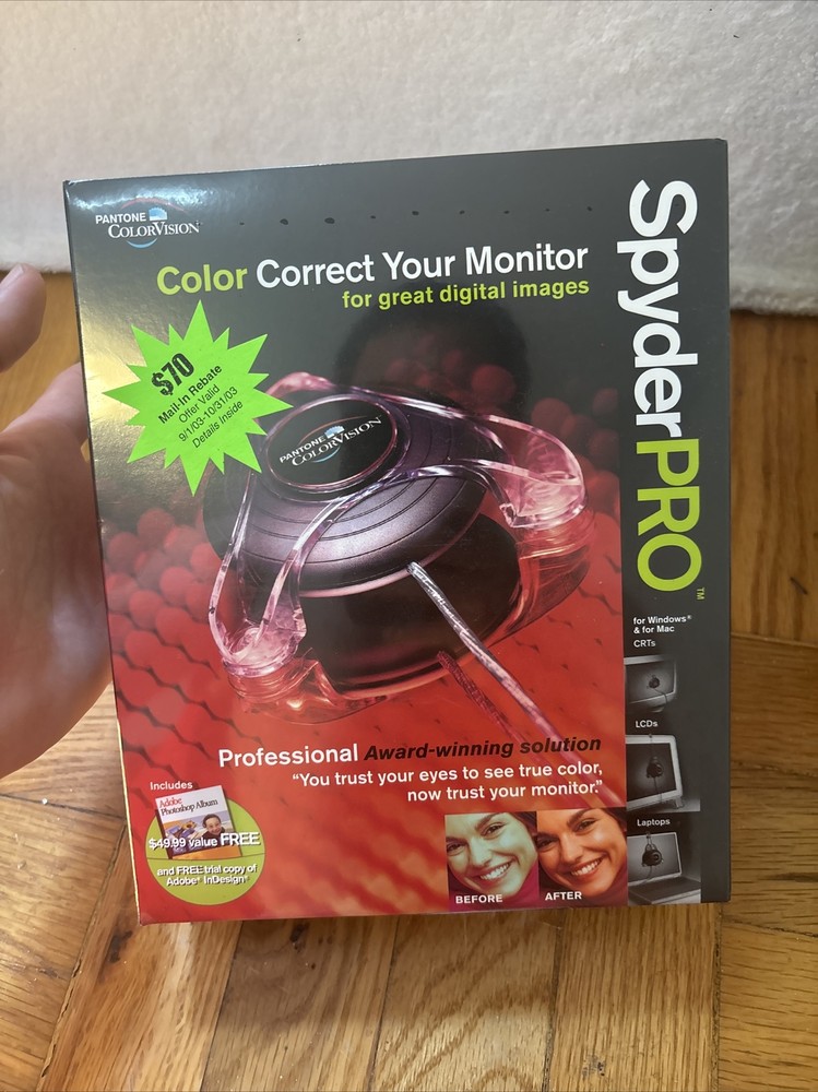 Pantone ColorVision Spyder Pro W Optical & Printfix Scanner #660 bundle SEALED