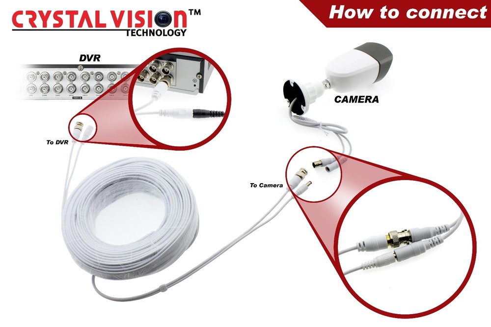 100 Foot Premium Security Camera Cable for Samsung SDC-8440BC