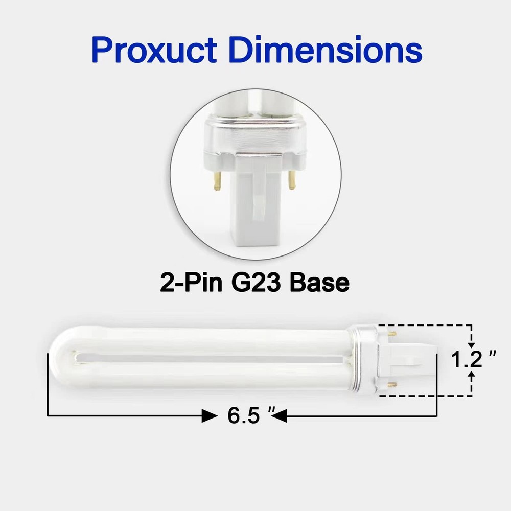 9 Watts Fluorescent Bulb with FlyWeb Classic Fly Light EL 22