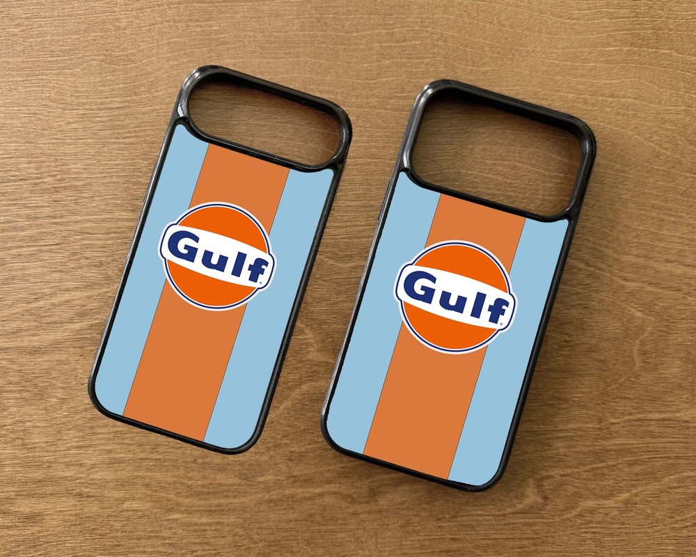 Gulf Retro Logo iPhone 2D Rubber Case