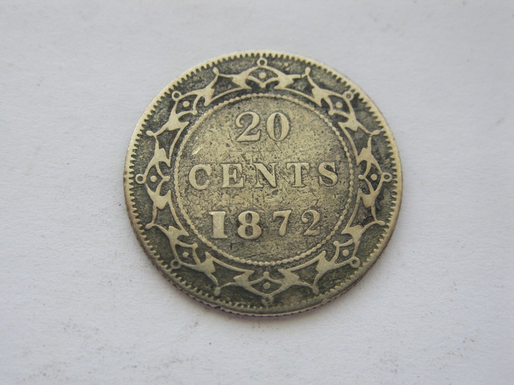 1872 Newfoundland 20 cent