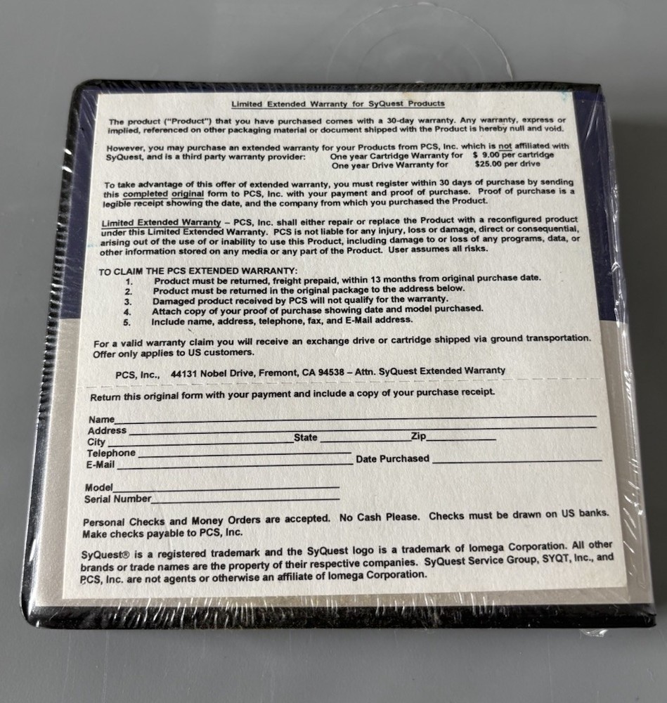 SparQ 1.0 Syquest Explore Your Genius 1997 PC Computer Software Program - New