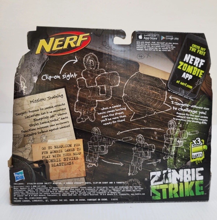 Hasbro Nerf Zombie Strike Target Set - 8 Piece Set