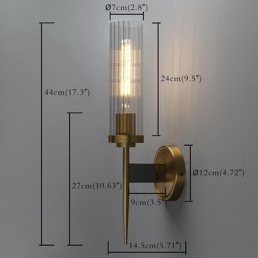 PERMO Vintage Wall Sconce Antique Single Sconces Lighting Fixture