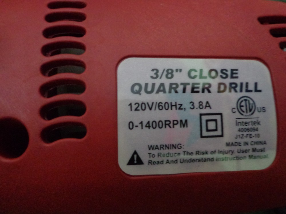 NEIKO 10529A 3/8" Close Quarter Angle Power Drill | 55-Degree Angle | Variable |