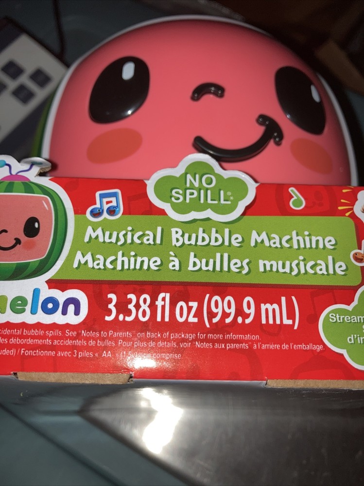 CoComelon NO Spill Musical Bubble Machine Bubble Toy