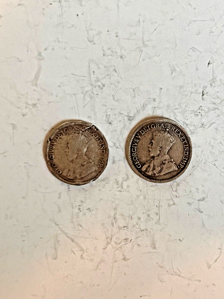 King George V - Great Britain & Canada Coint Lot (Various Dates)