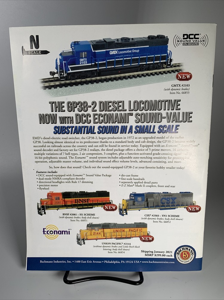 Model Railroader Magazine, January 2021 Issue NEW