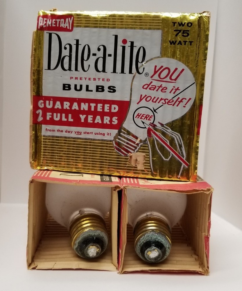 Penetray Date-A-Lite Bulbs Vintage