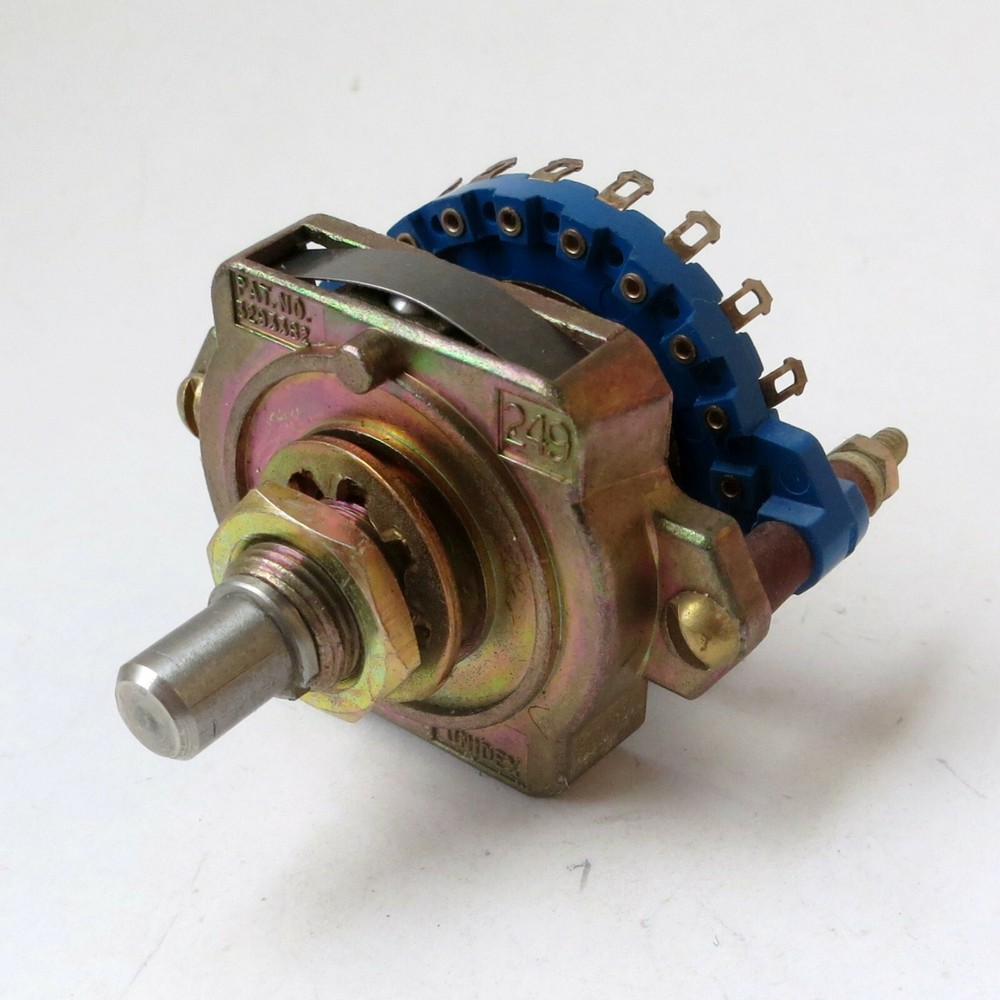 Unidex 19 position 1 pole rotary switch
