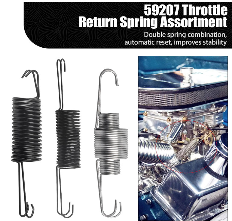 Throttle Return Spring Assortment, Universal Carburetor Return Dual Spring (Comp