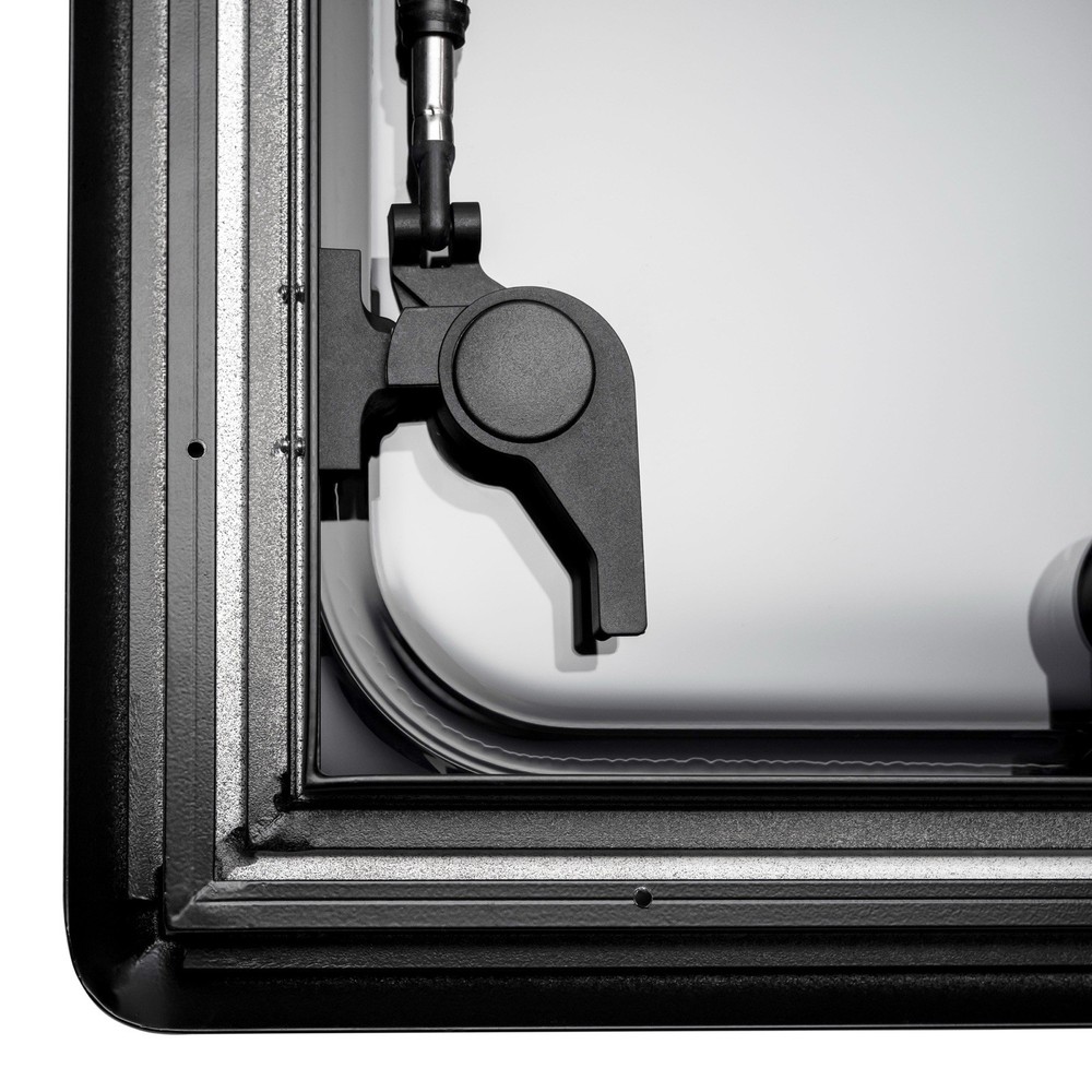 Camper Van RV Push Out Window 900 x 450mm / Double Walled + Roller Blind Screen