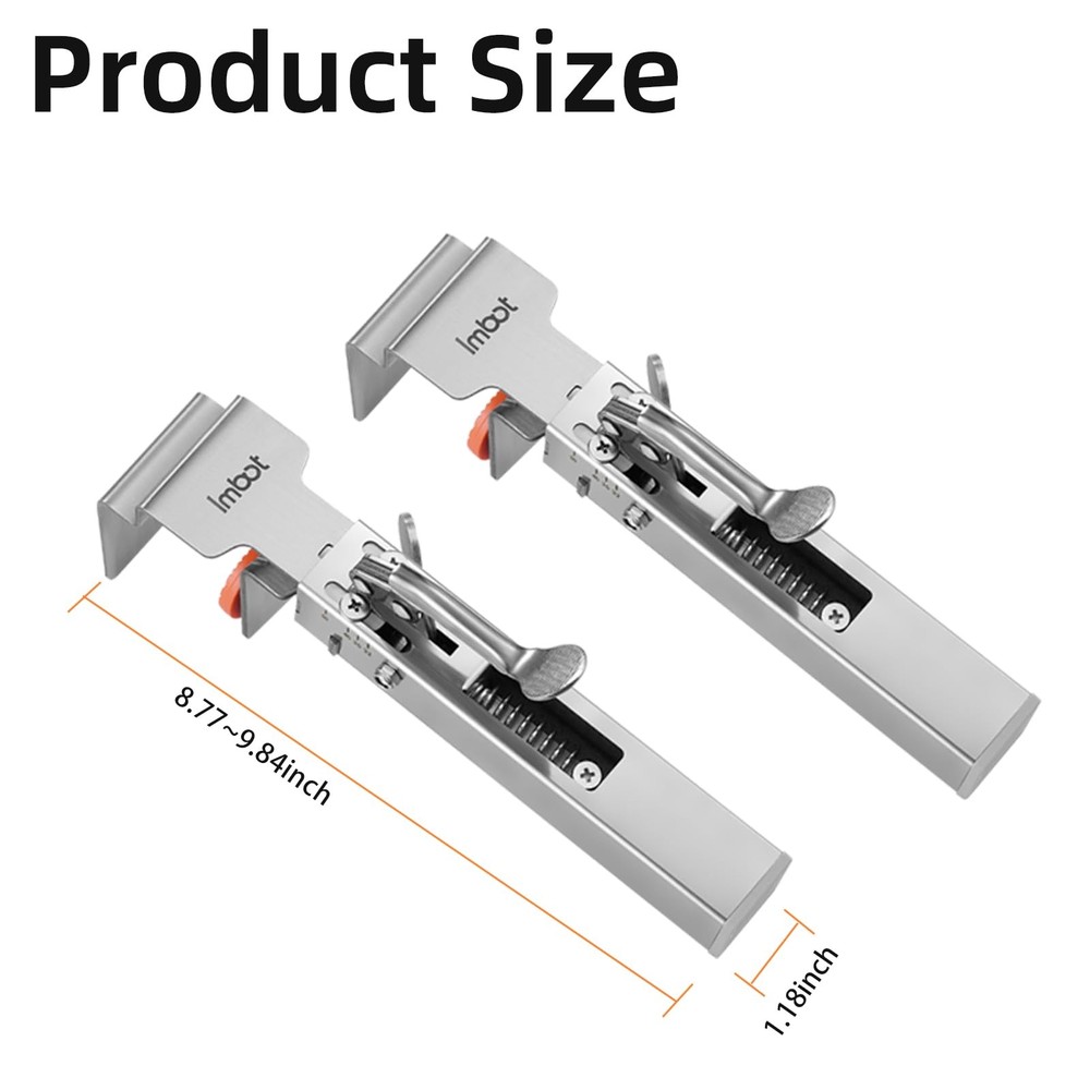 2 Pack Drawer Front Installation Clamps，Quick-Install Drawer Mounting Clips，C...