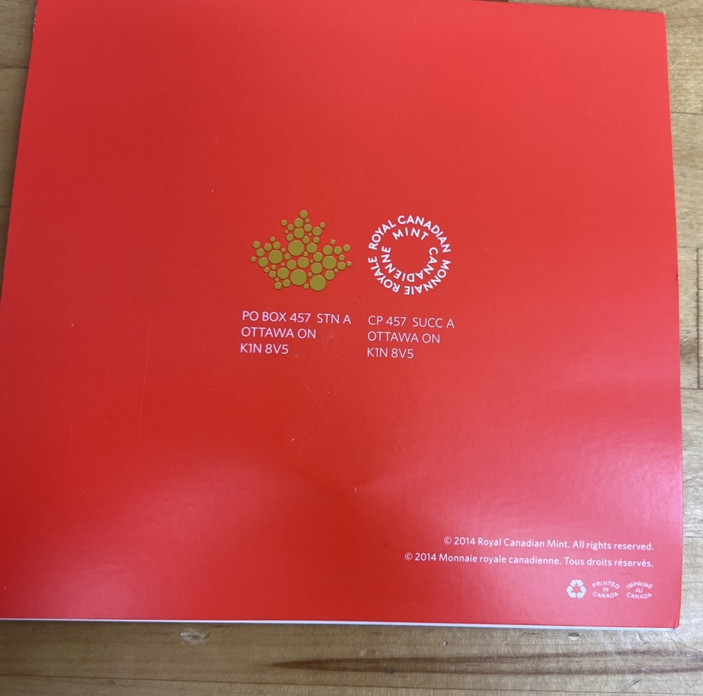 2014 Canada Snowman Uncirculated Fine Silver $20 Dollars Pack
