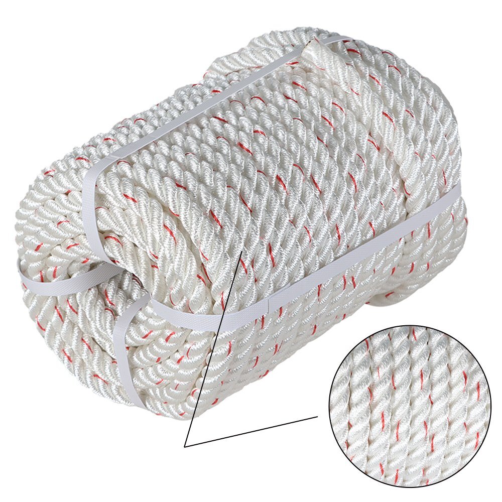 5/8" x 150' Nylon Polyester Arborist Bull Rope Pulling Rigging Line