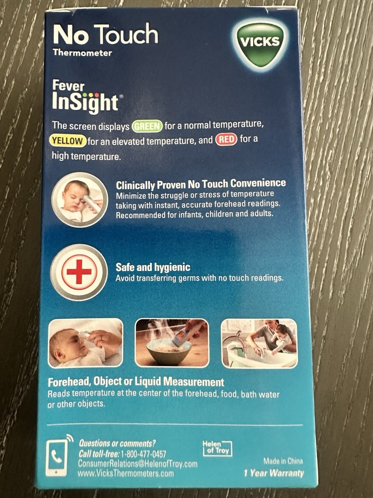 🔥 Vicks No-Touch 3-in-1 Thermometer 🌡️ 🤒