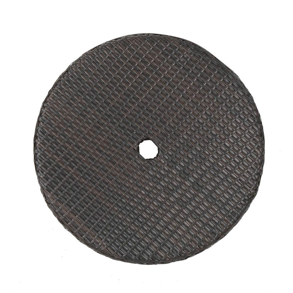 Round Wicker Outdoor Bistro Table
