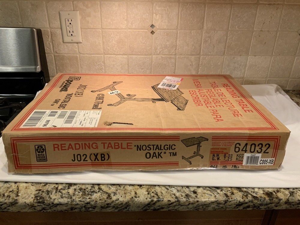 Reading Table Rolling Desk Nostalgic Oak New In Box