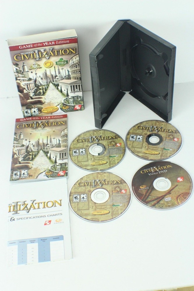 Sid Meier's Civilization IV Game PC, CD-ROM Software Pre-Owned