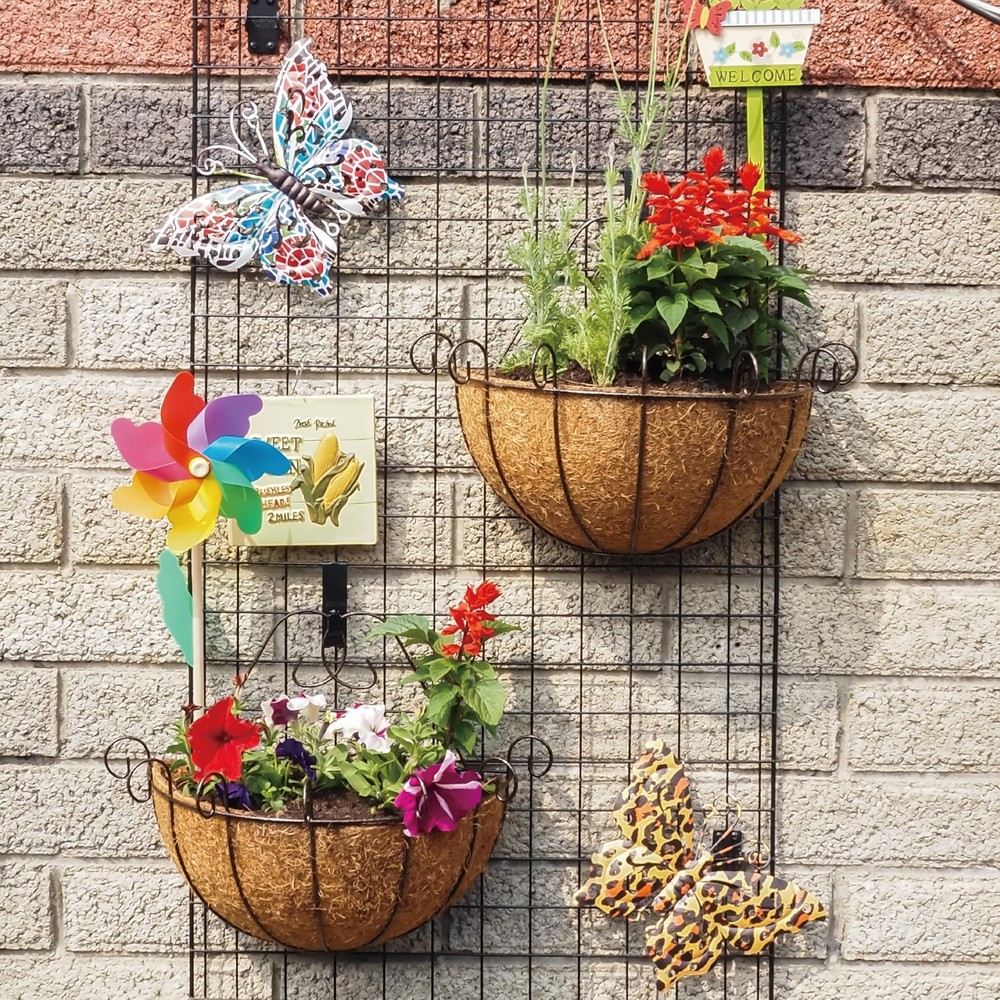 Double Gridwall Hooks- 24 Pcs Display Hooks for Grid Wall Panel- Grid Wall Ho...