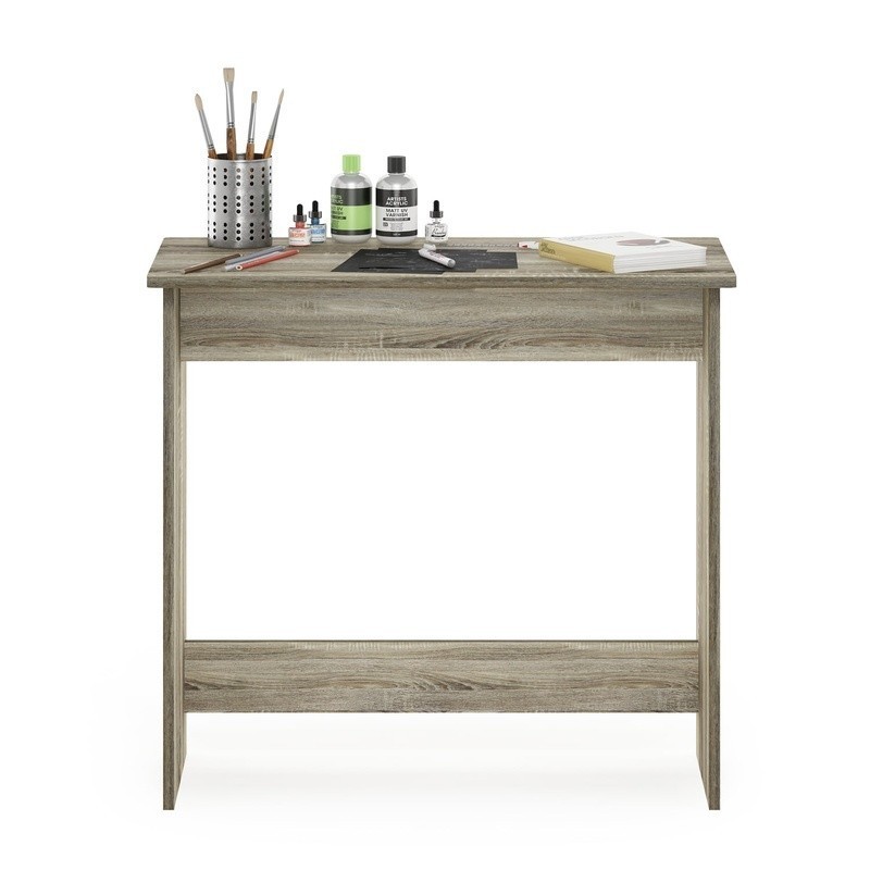 Simplistic Study Table Writing Desk Engineered Wood Rounded Corners Small Space