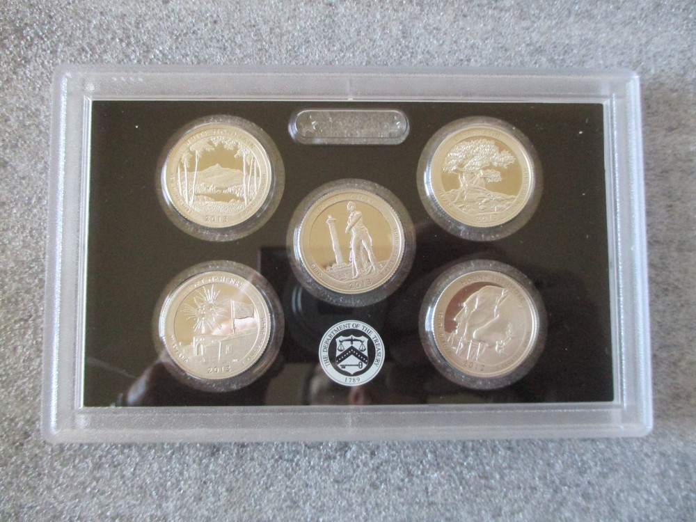 2013 SILVER PROOF SET US MINT "S" & COA + ORIGINAL OUTER BOX