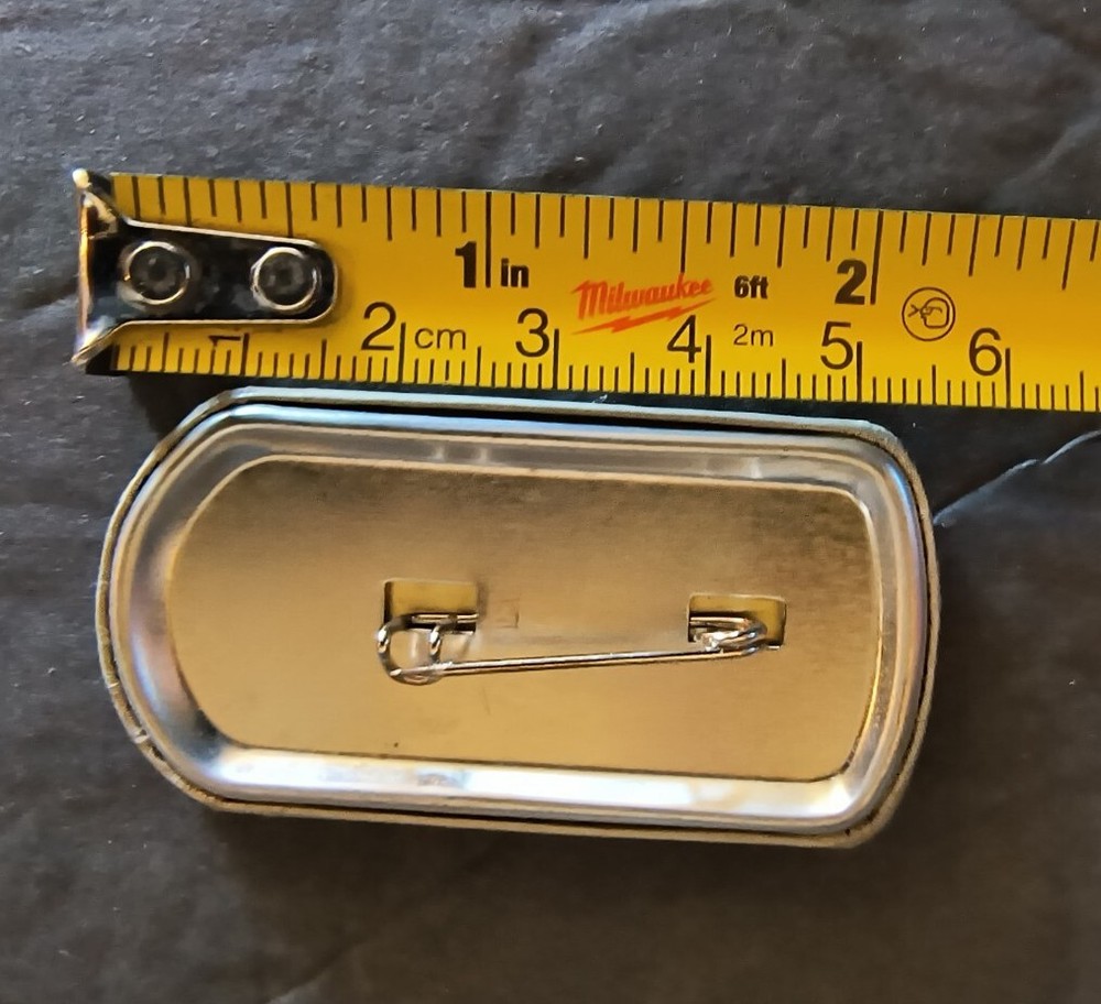 Antique Beer Can Schlitz Pin Advertising Button Pull Tab Top 2" Pin Back RARE