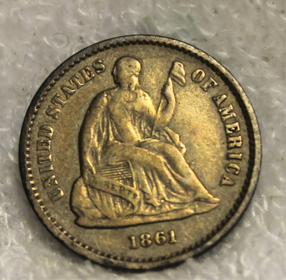 half dime 1861