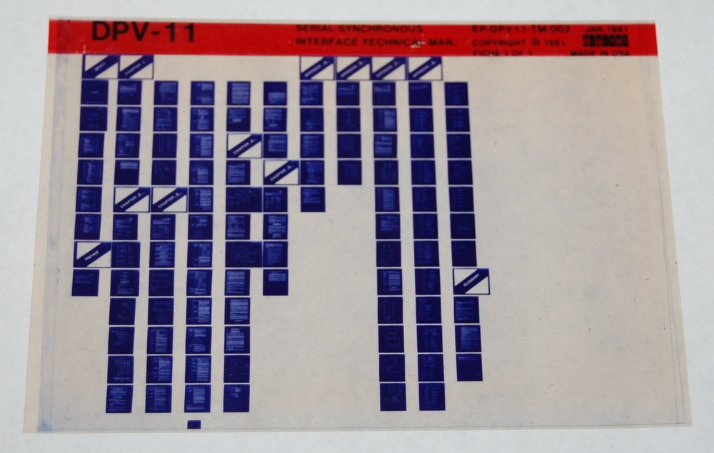 DEC DPV11 Serial Interface Technical Manual, Microfiche