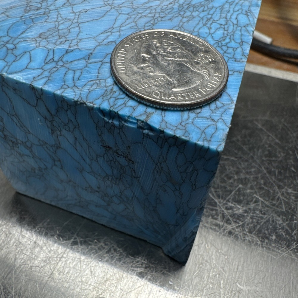 548 Grams Composite Turquoise Blue With Black Matrix Classic Looking Web
