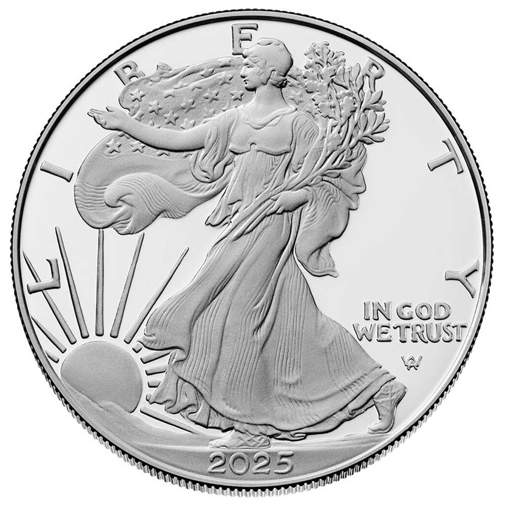 2025-S Proof $1 American Silver Eagle Box, OGP & COA