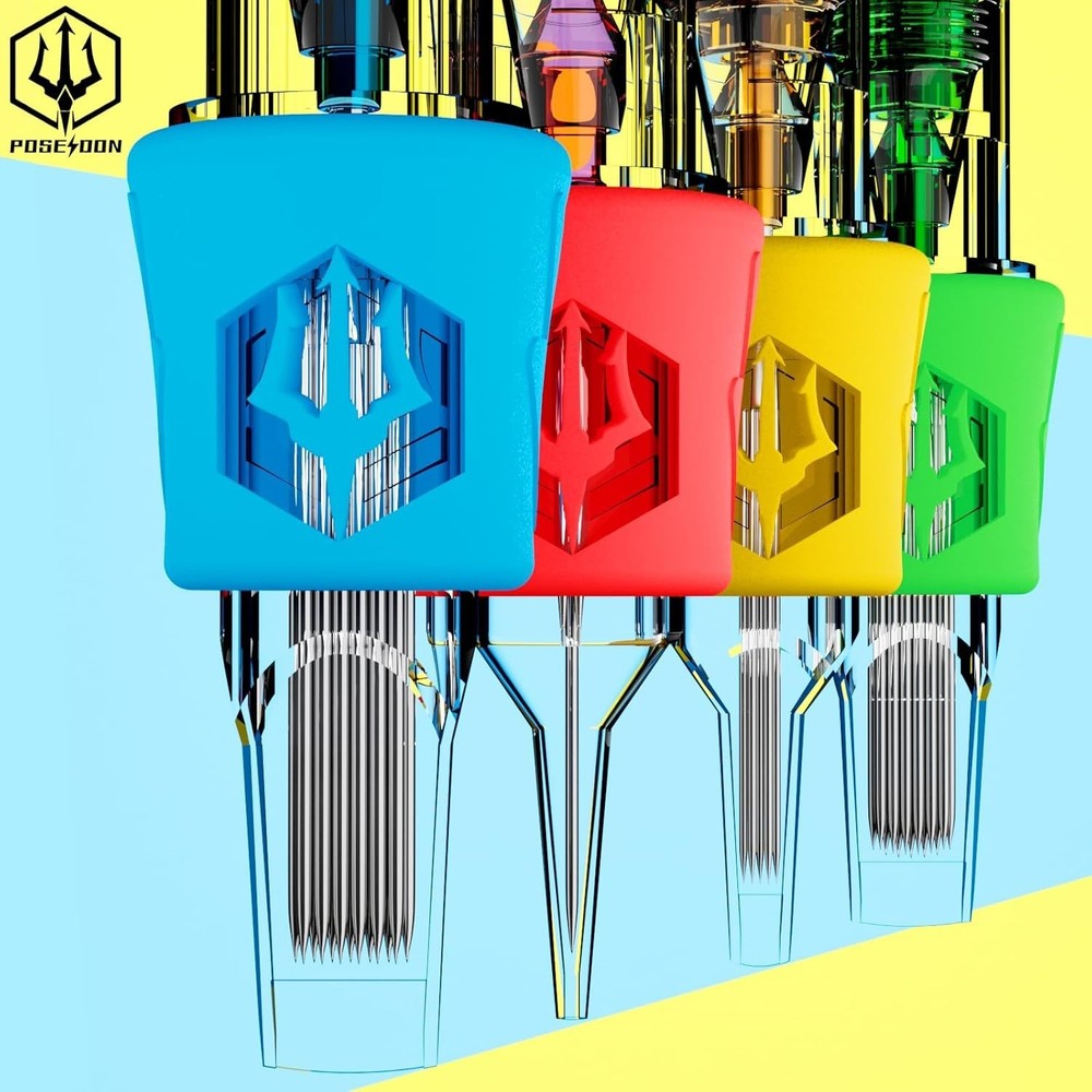 50-Piece Assorted Tattoo Cartridge Needles Set