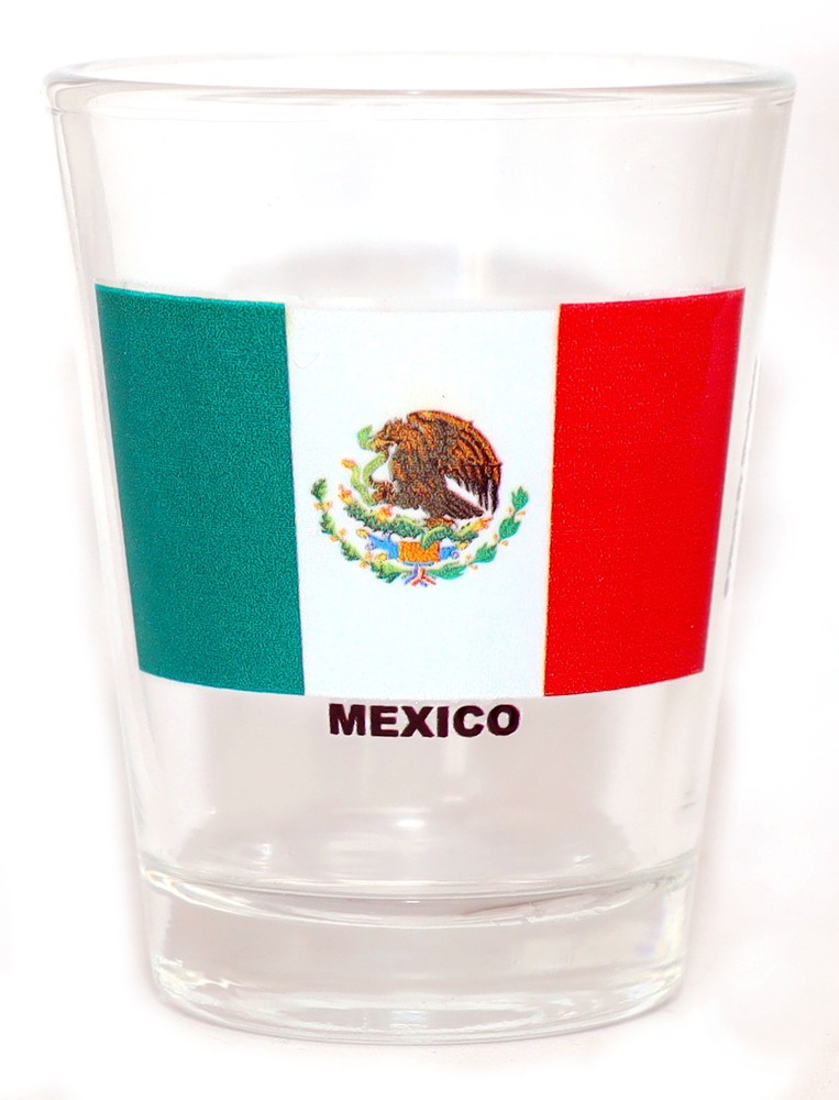 MEXICO FLAG SHOT GLASS