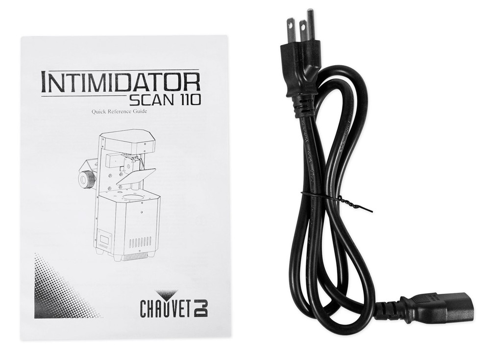 Chauvet Intimidator Scan 110 Compact LED Scanner Effect Light+(4) DMX Cables
