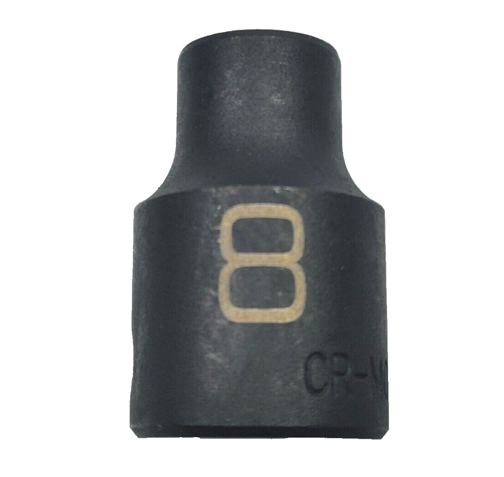 MATCO TOOLS "ADV" BP8M6V, 3/8" DRIVE, 8MM. IMPACT SOCKET, SHALLOW, 6 POINT.