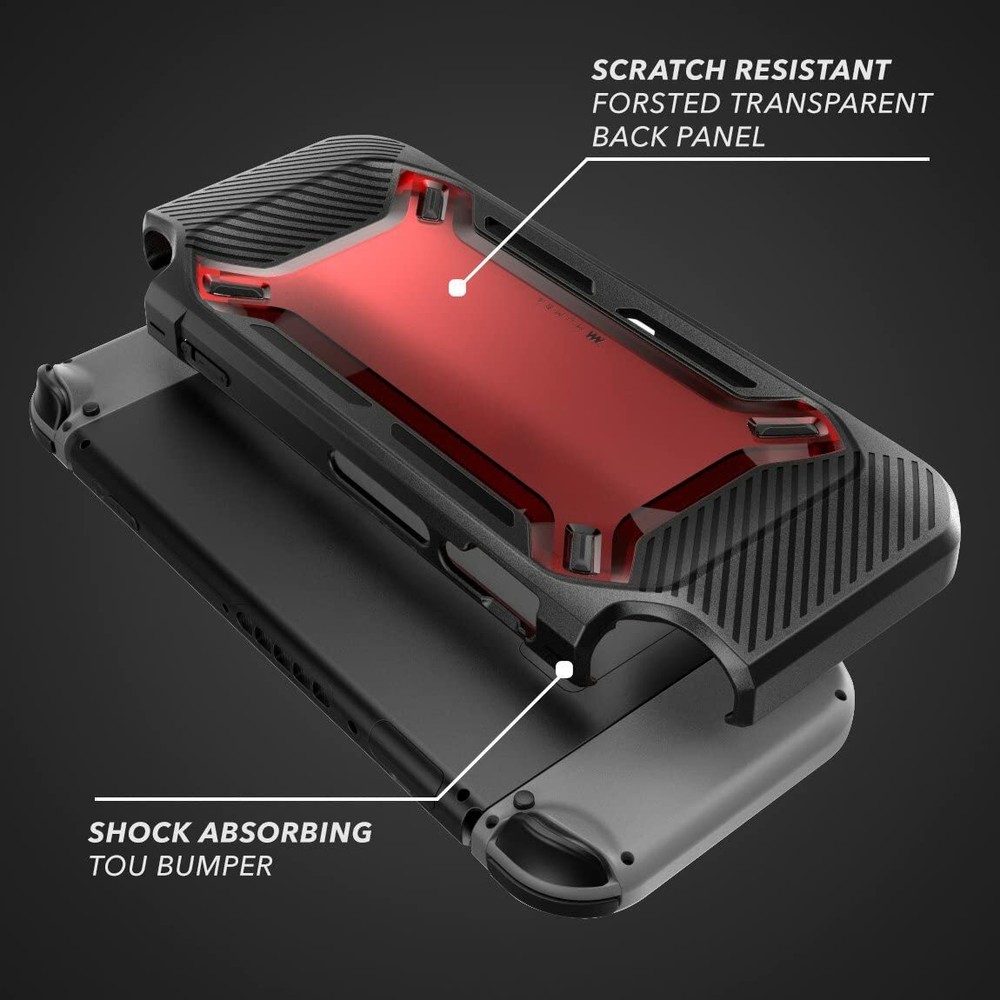 Mumba for Nintendo Switch Console Grip Case Heavy Duty Rugged Shockproof Cover