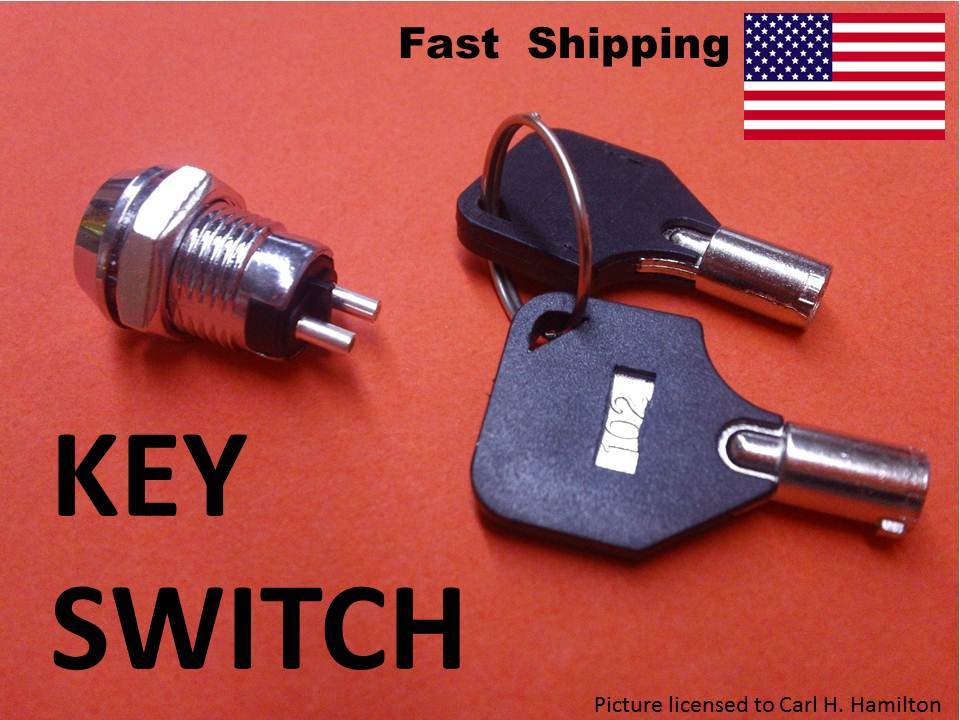 KEY Switch ---- On & Off ---- AC - DC volts ---- small hidden switch with 2 keys