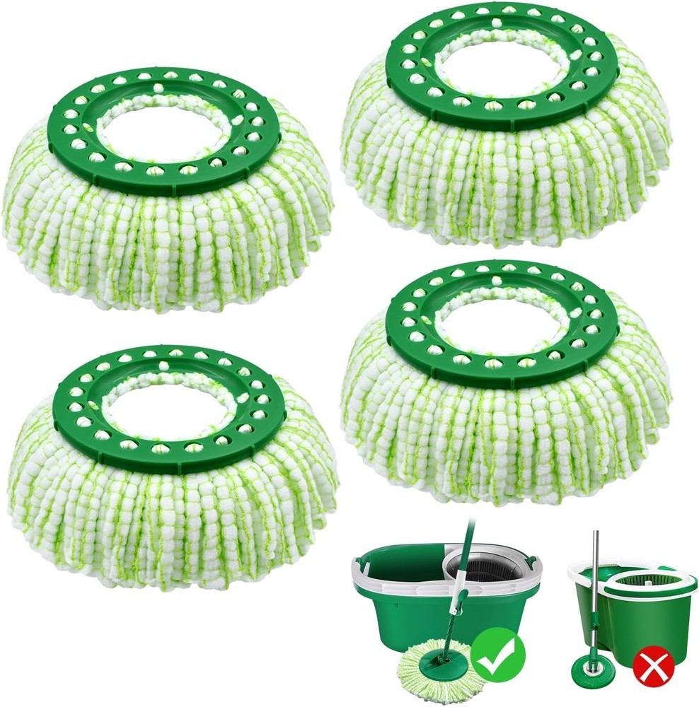 Reusable Mop Head for Libman Tornado Spin Mop Thick Microfiber Spin Mop Refil...