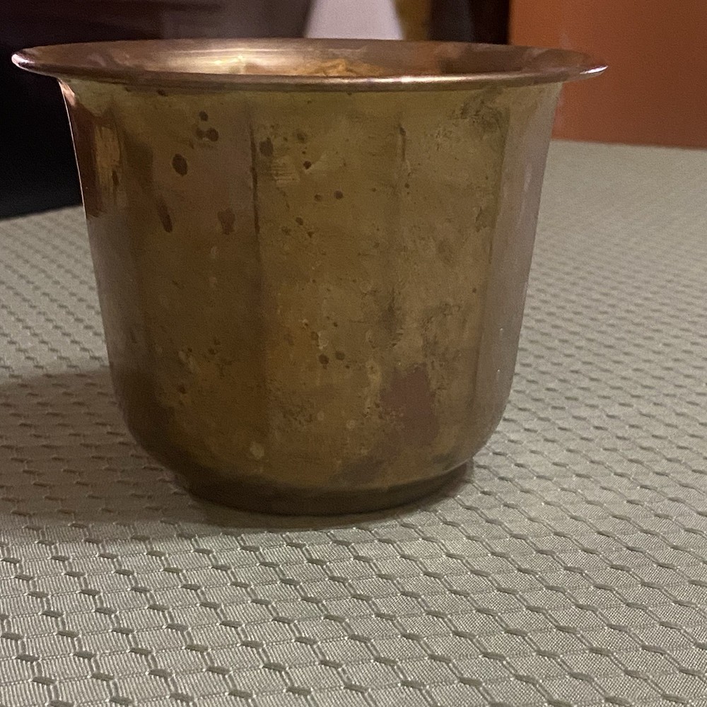 Brass Planter 3.75” H x 5” W