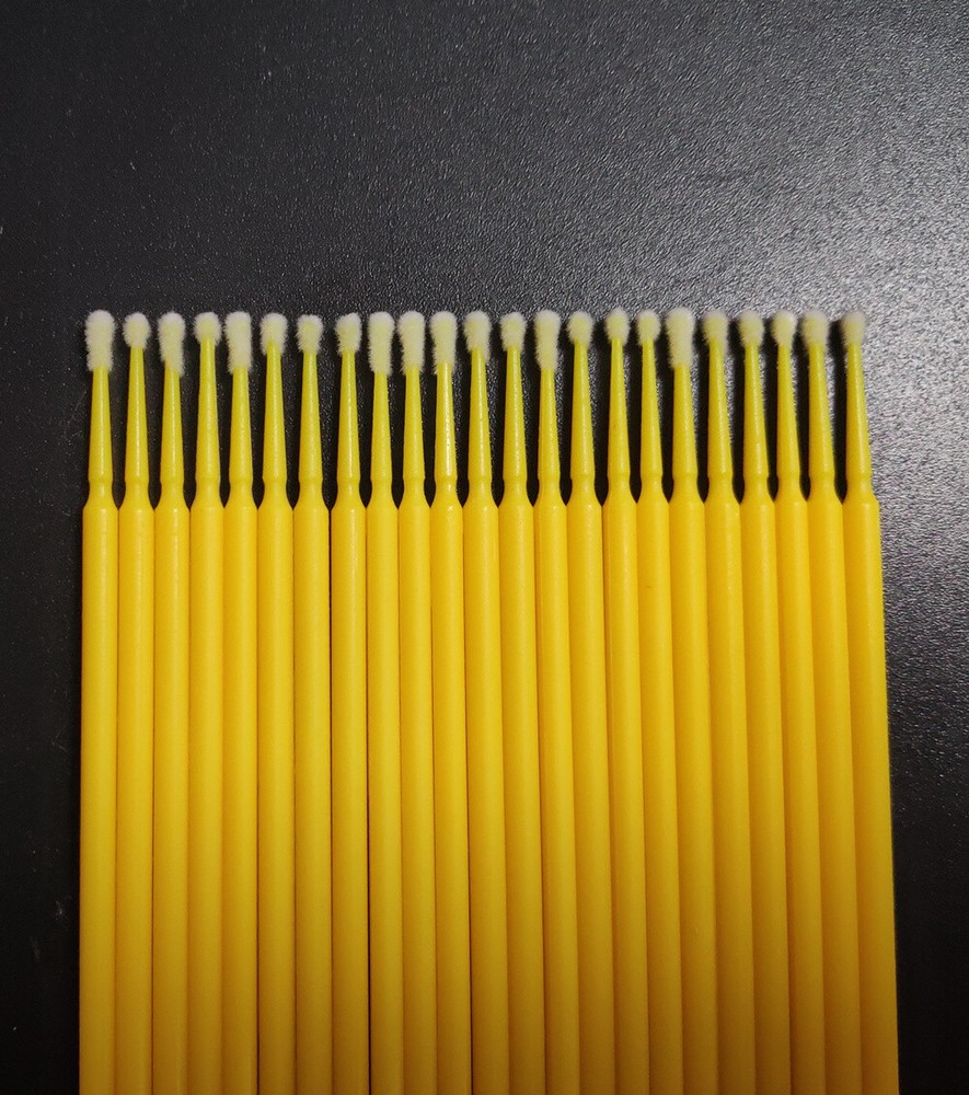 100Pcs Micro Swabs Applicators Microbrush Dental (Regular,Fine,Super Fine) Eye