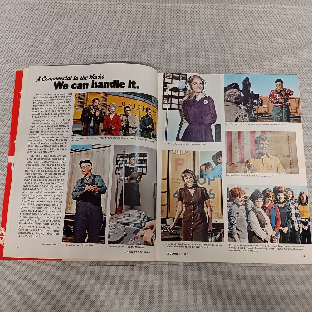 Union Pacific Railroad Info Magazine December 1972