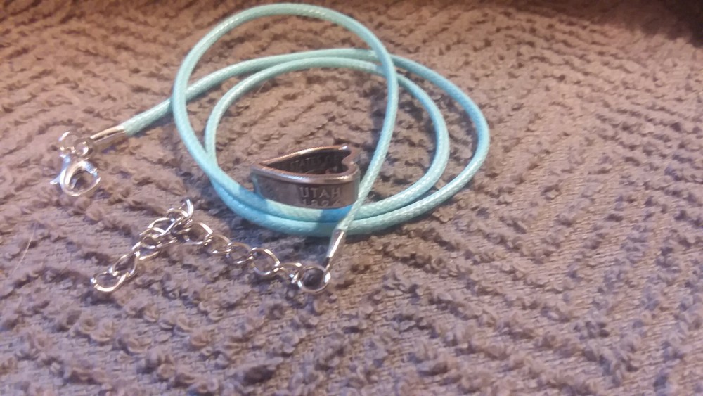 Utah State Washington Quarters Heart Pendant 2007